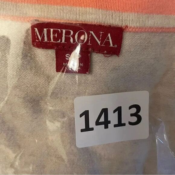 Merona Long Sleeves  Button Down Color Block Cardigan SP #1413 - Picture 3 of 4